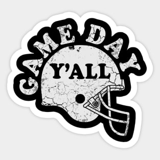 Game Day Y'all Football Sticker